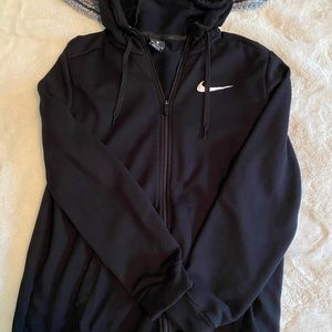 Unisex Black Nike zip